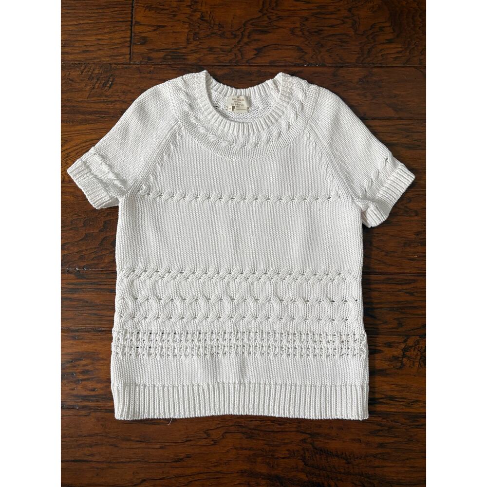 Kate Spade white short sleeve sweater